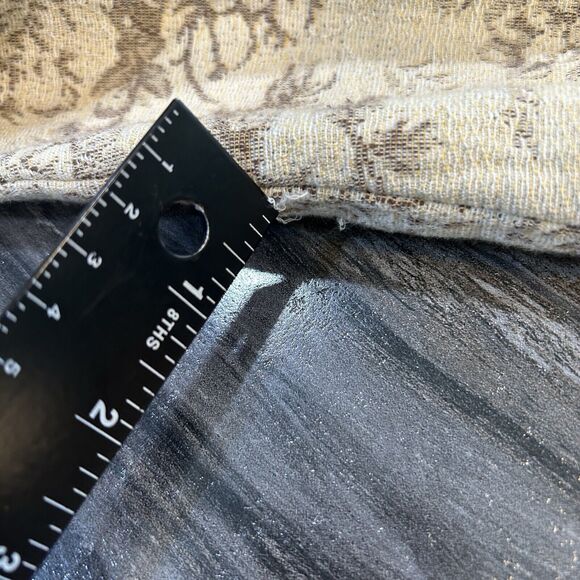 J Jill Womens Blazer Large Beige Floral Pockets Button Up Tapestry Church Office - Picture 11 of 12